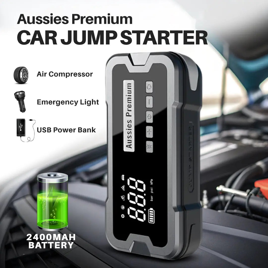 Aus Best Portable Jump Starter Tyre Inflator -Ā