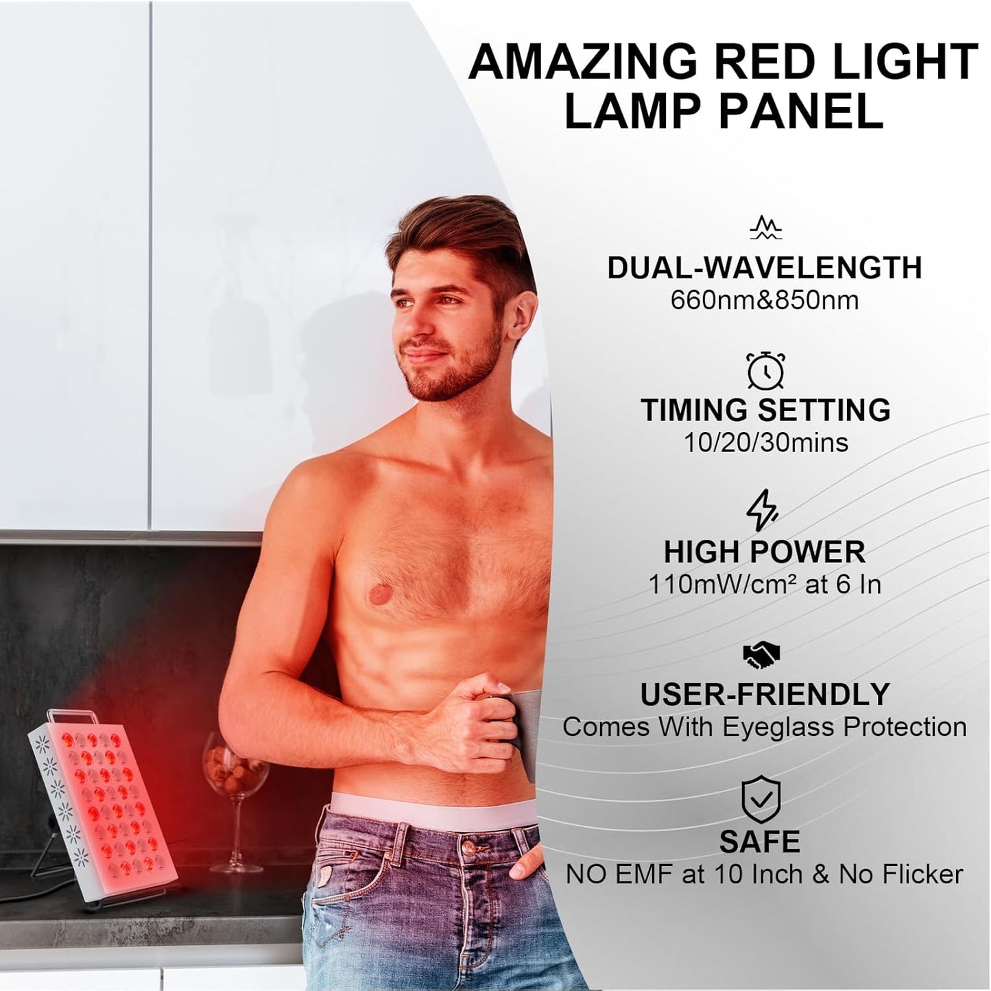 Red Wave Healing Infrared Light Therapy lamp