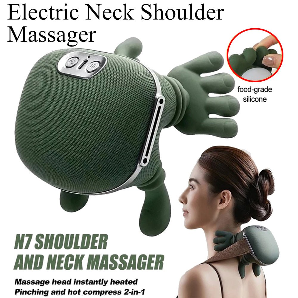 4D Bionic Kneading Neck & Shoulder Massager with Gentle Heat