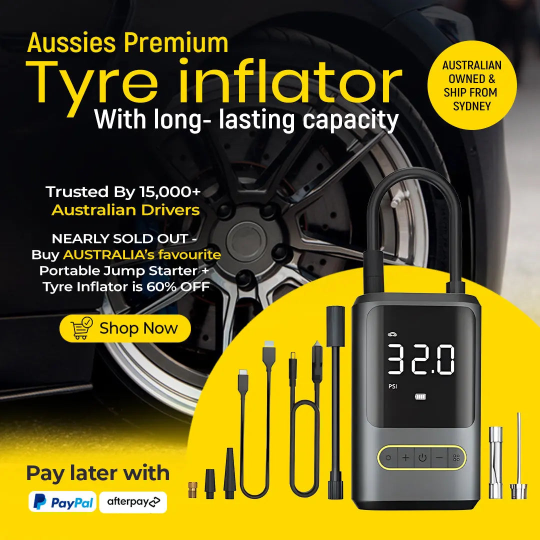Aus Best Portable Jump Starter Tyre Inflator -Ā