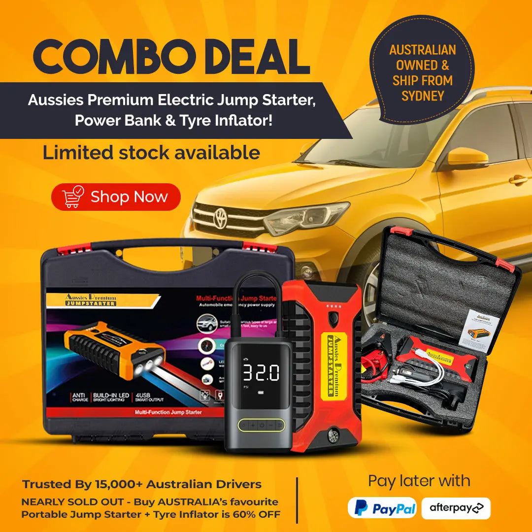 Aus Best Portable Jump Starter Tyre Inflator -Ā