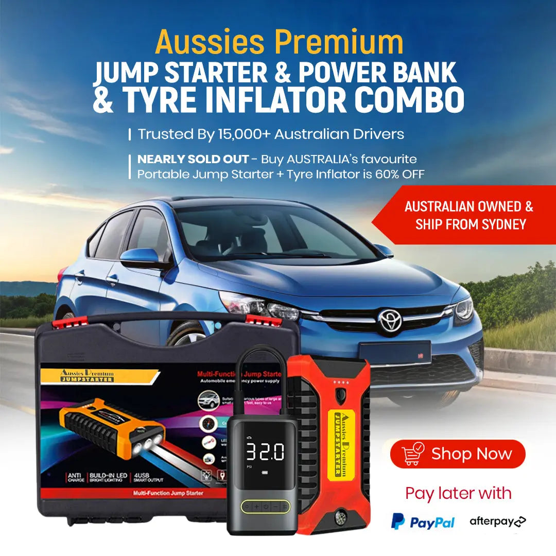 Aus Best Portable Jump Starter Tyre Inflator -Ā