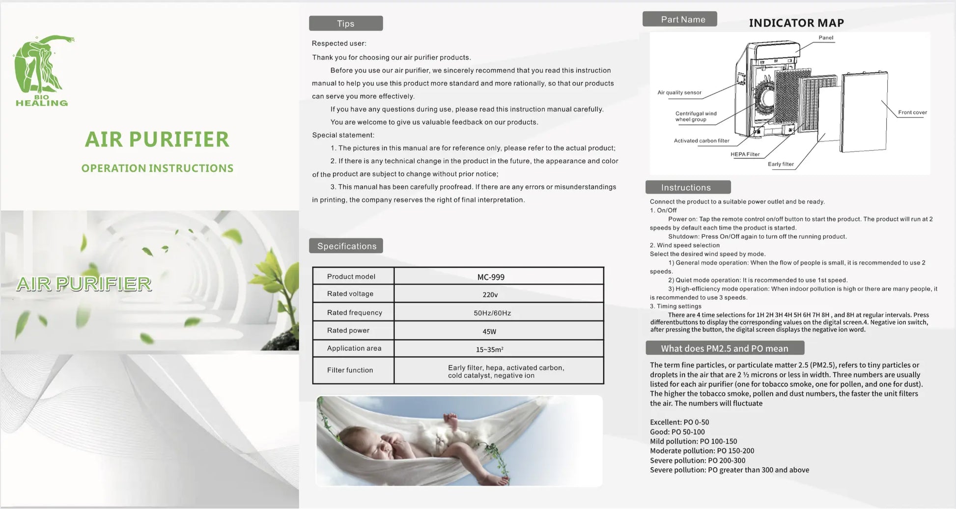 Biohealing Air Purifier