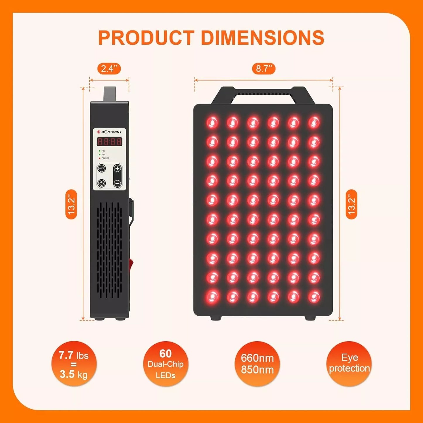 Red Wave Healing Infrared Light Therapy lamp