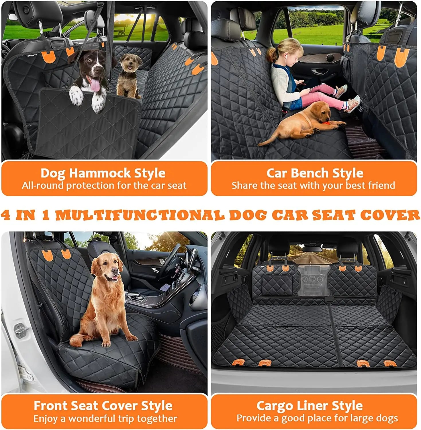 Dog Car Seat Covers | Car Back Seat Dog Cover | Aussies Premium Shop