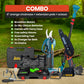 Aussies Premium 6 Inch Green Cordless Electric Chainsaw