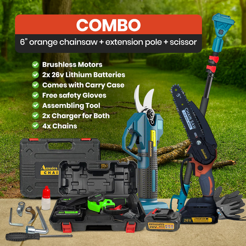 6" Cordless Electric Chainsaw