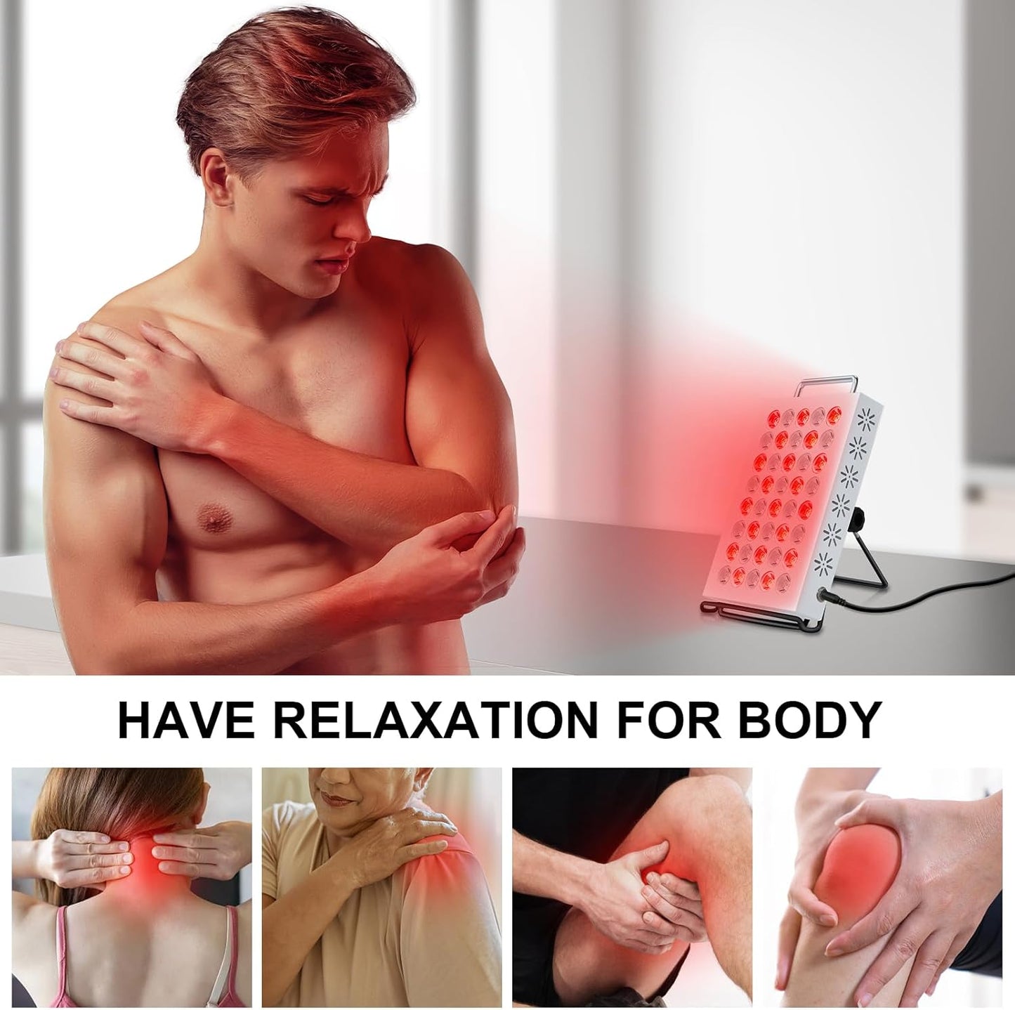 Red Wave Healing Infrared Light Therapy lamp