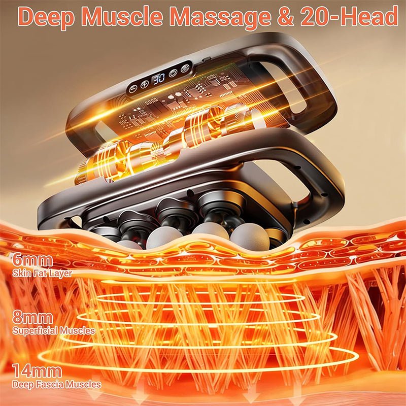 20 Head Massage Gun for Deep Tissue Recovery