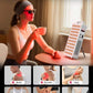 300W Red Light Panel with a white rectangular housing, rows of red and yellow LEDs, and a folding stand for whole-body therapy
