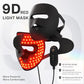 9D LED Face Mask – 328 LEDs, 4 Light Modes, Brown