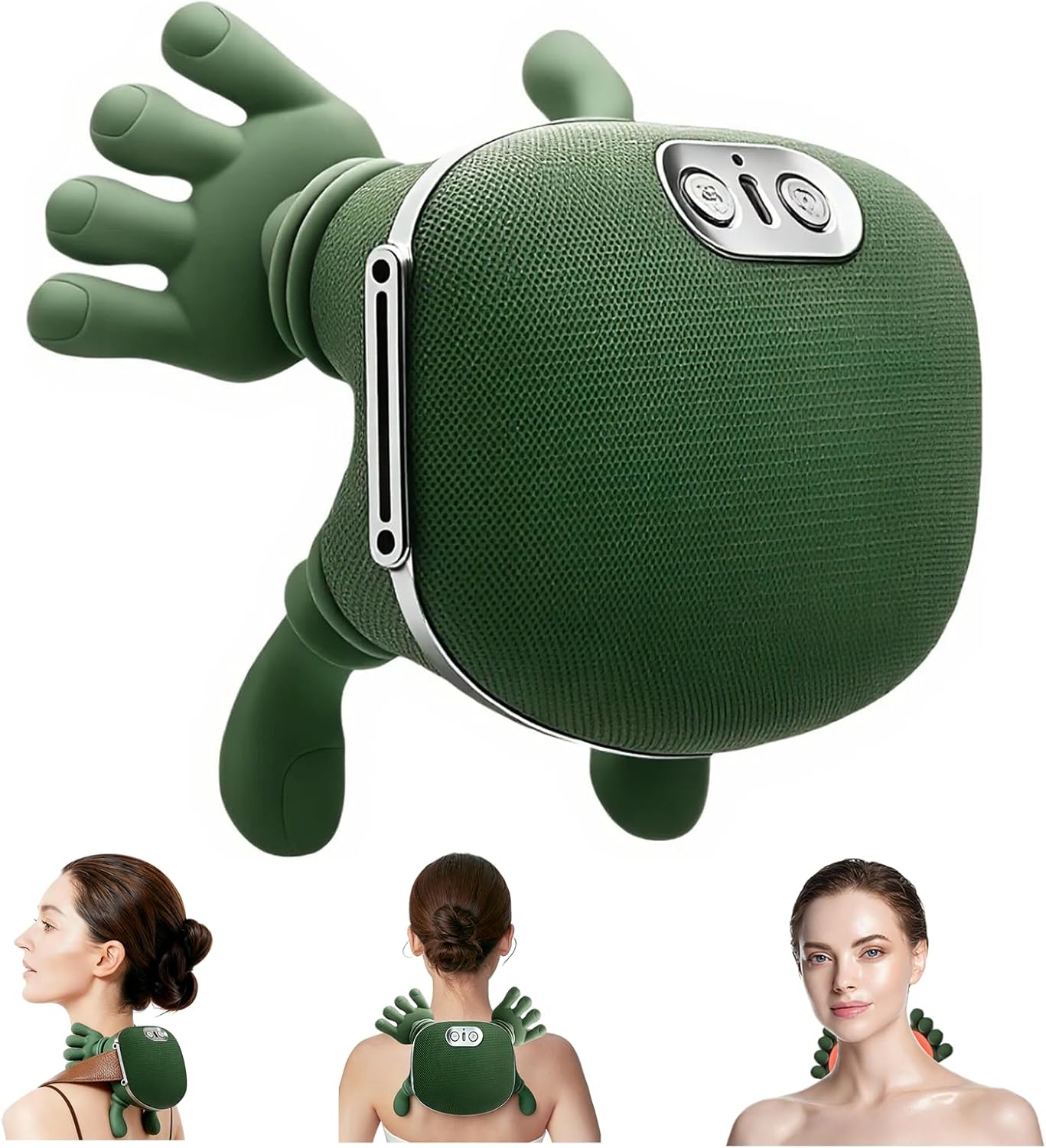 4D Bionic Kneading Neck & Shoulder Massager with Gentle Heat