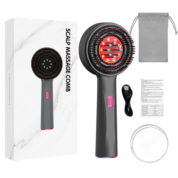 Hair Growth Comb with Red Light Therapy & Scalp Massage