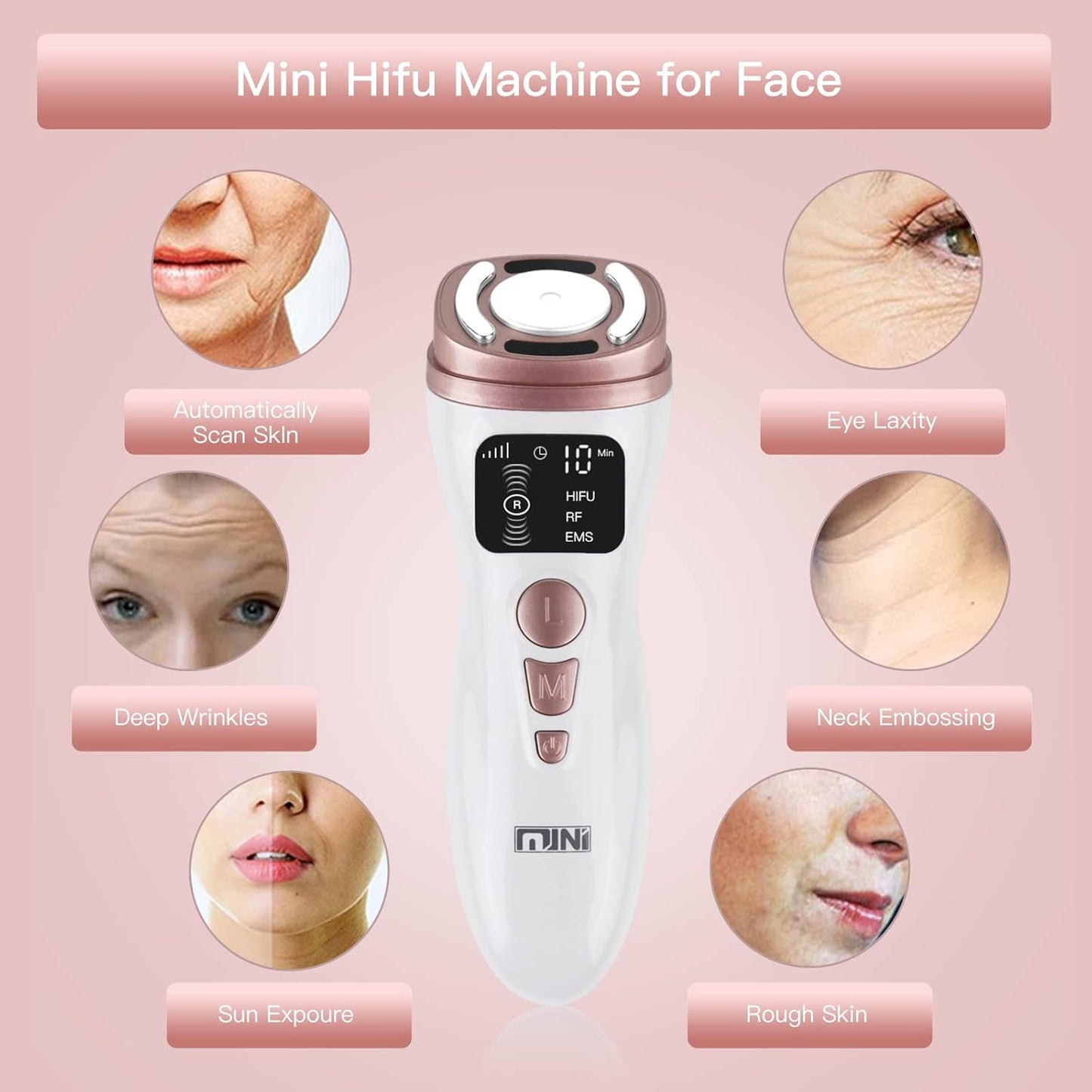 Mini Bio Healing™ RF EMS Micro-current Facial Lifting Beauty Machine