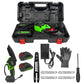Aussies Premium 6 Inch Green Cordless Electric Chainsaw