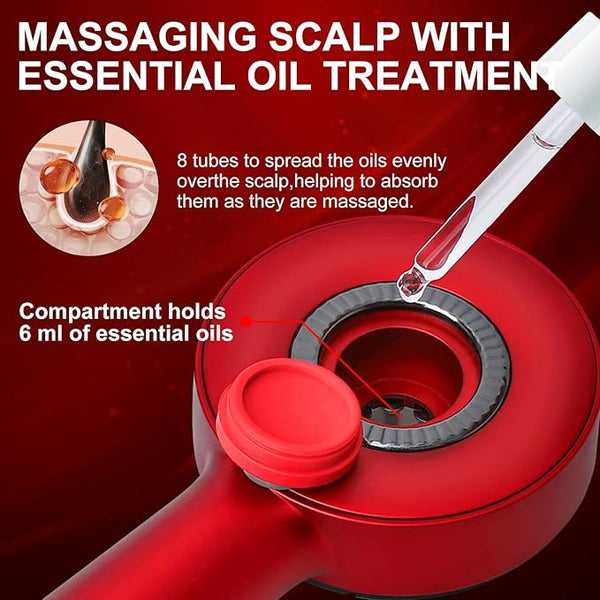 Hair Growth Comb with Red Light Therapy & Scalp Massage