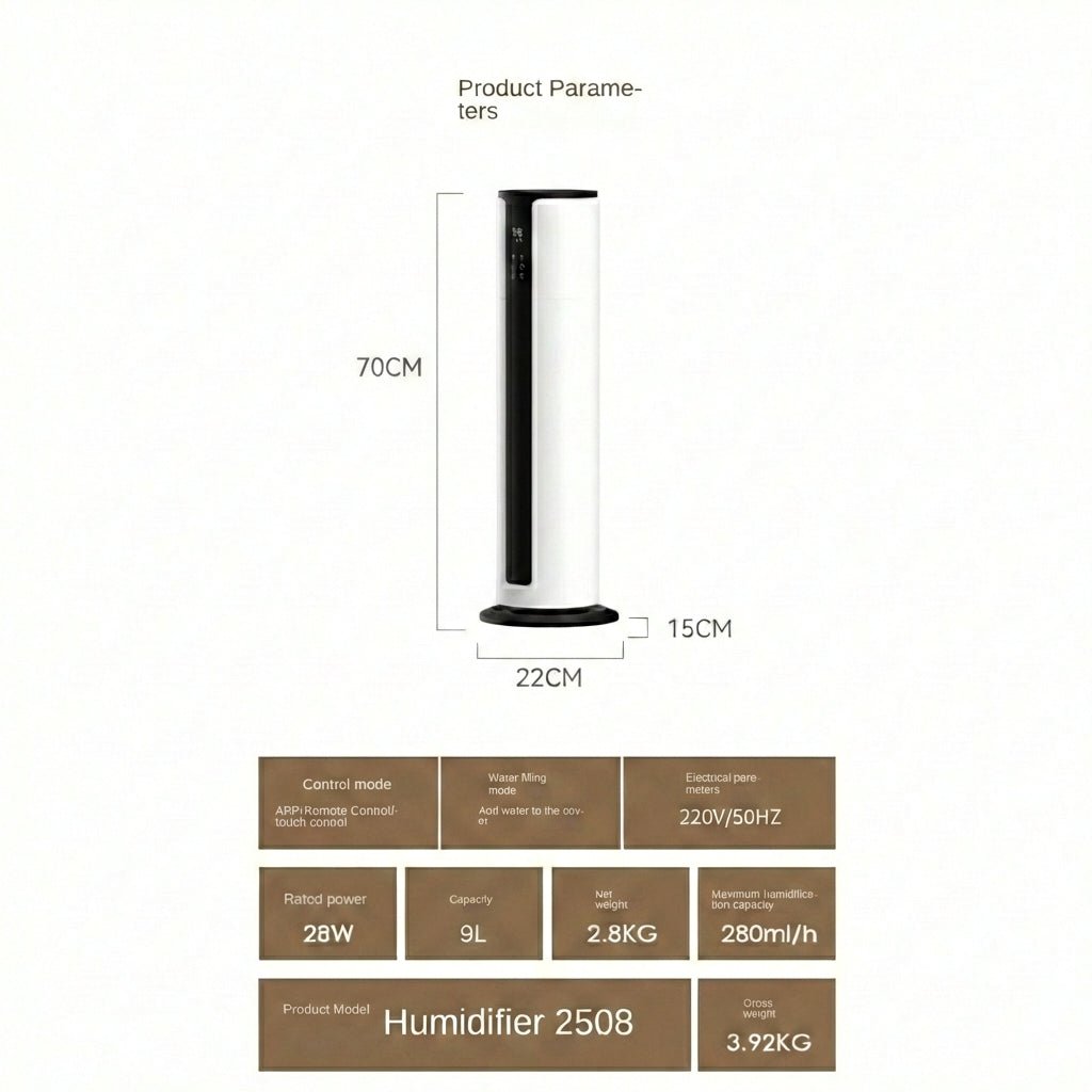 9L Smart Humidifier with UV Sterilisation BioHealing