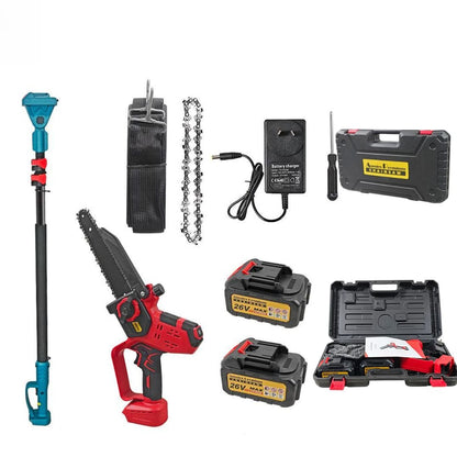 Cordless chainsaw for logs and branches