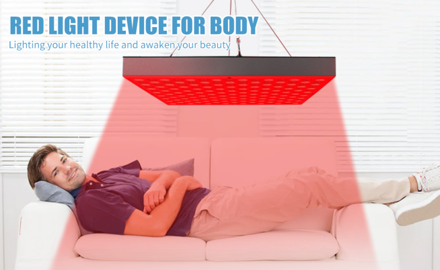225 LED Red Light Therapy Panel – 660nm + 850nm Dual Wavelength (45W)