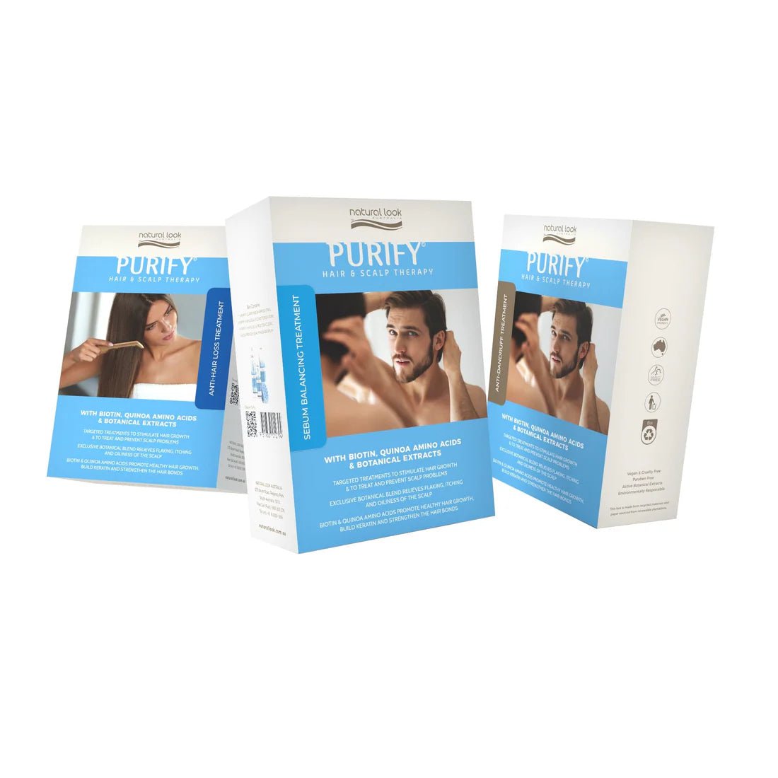 Dandruff shampoo and scalp treatment set