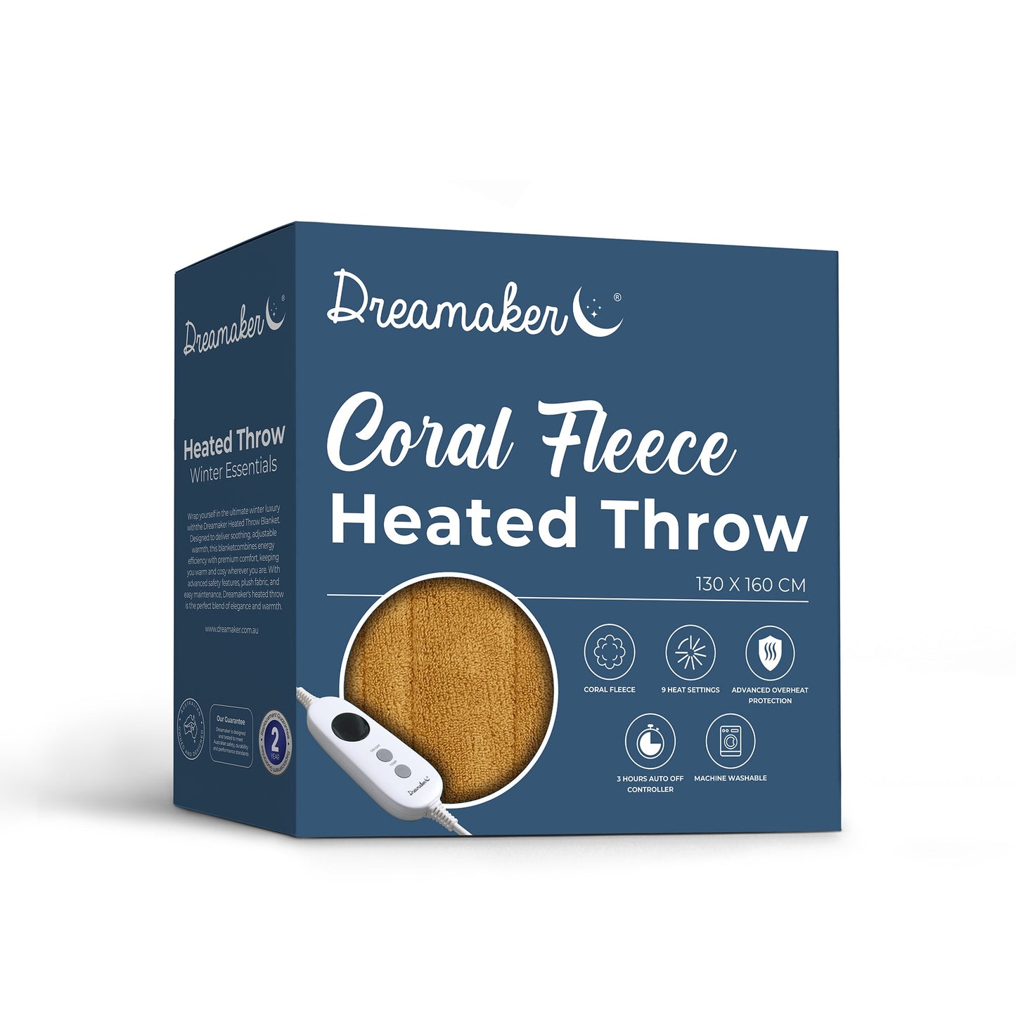 Electric coral fleece blanket for office and home use