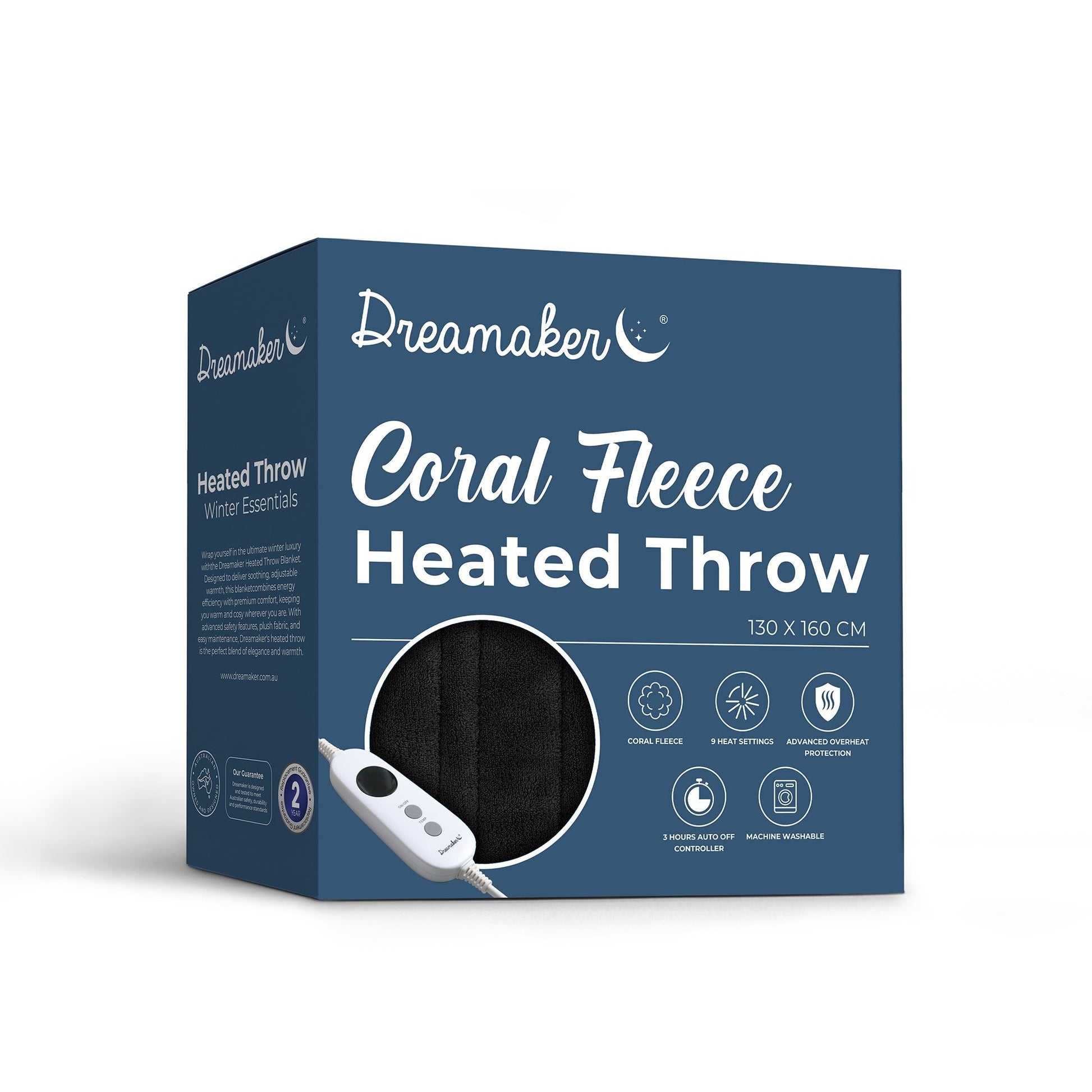 Warm electric blanket coral fleece Australia