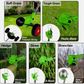 Australia’s No. 1 ElectricAus grass trimmer with a bright green head and interchangeable steel, plastic, rhombus, S-shaped and saw blades