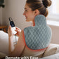 Electric heat wrap for shoulders and neck