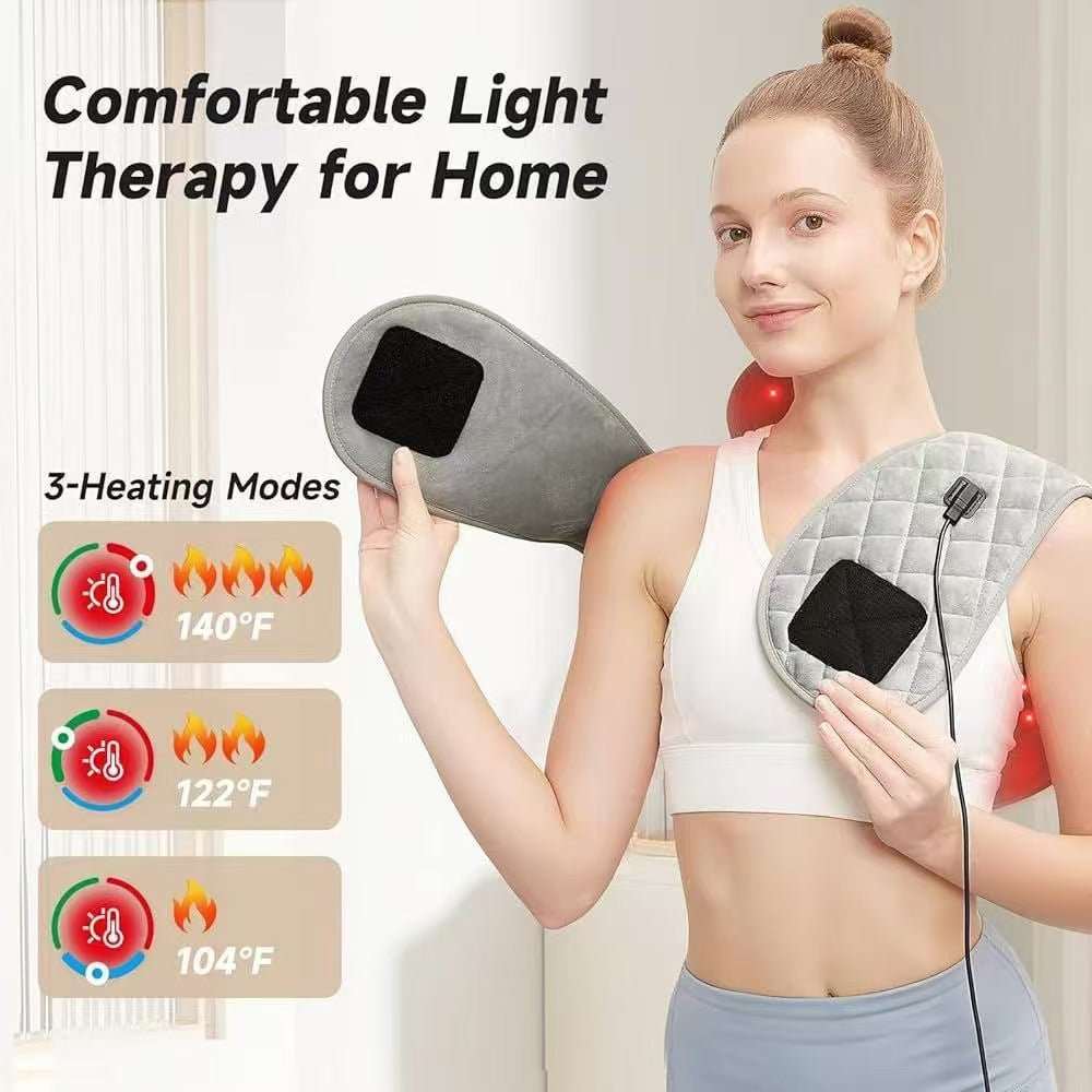 Heat therapy pad for neck and shoulders