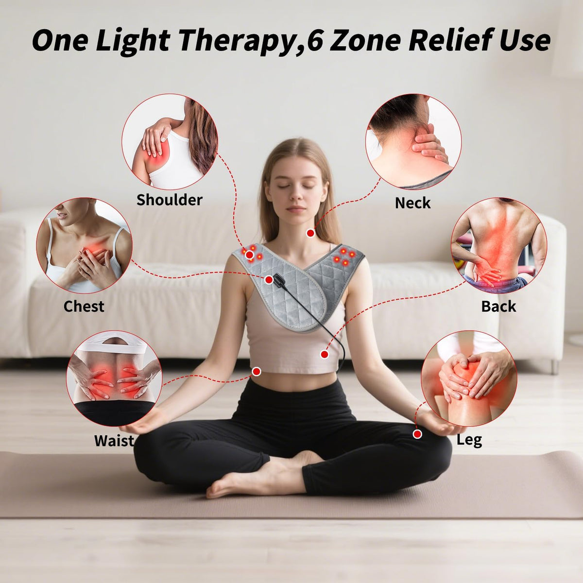 Electric heating pad for office or home use