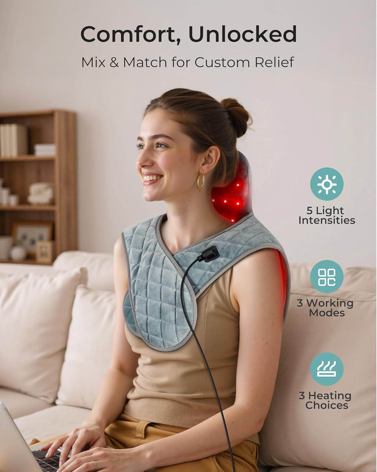 Therapeutic heating pad for neck and shoulders Australia