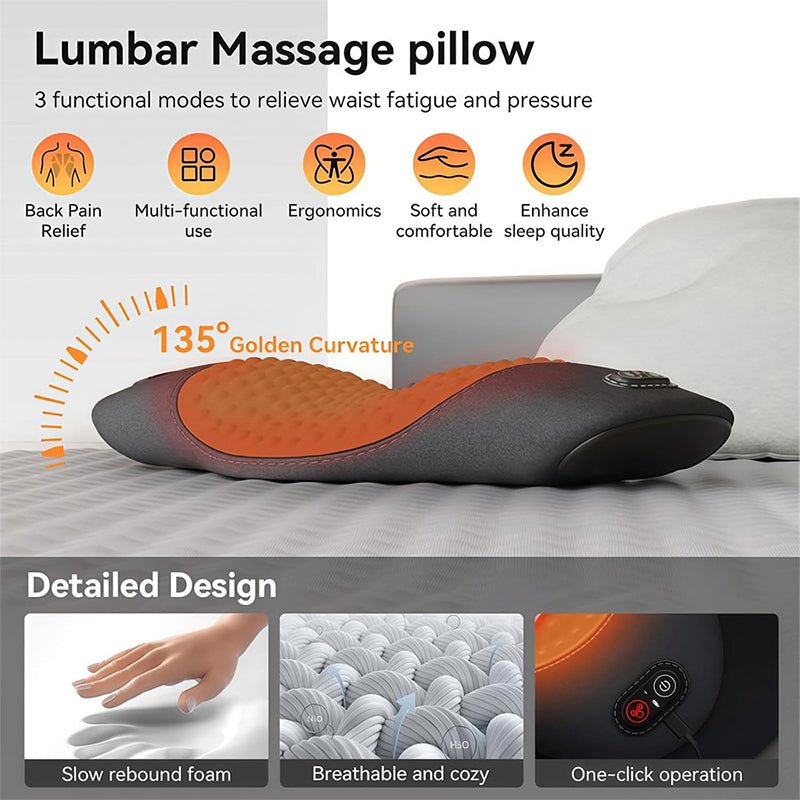 Ultimate Comfort 3-in-1 Lumbar Pillow - Support, Relaxation, Relief