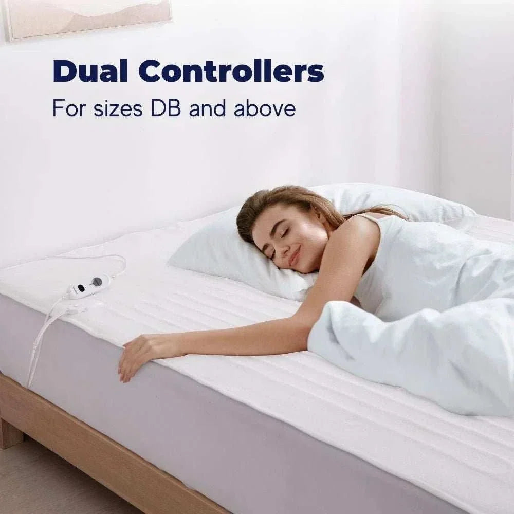 Safe fully fitted electric underlay for beds