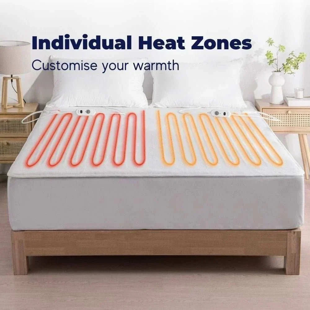 Electric underblanket with quilted design