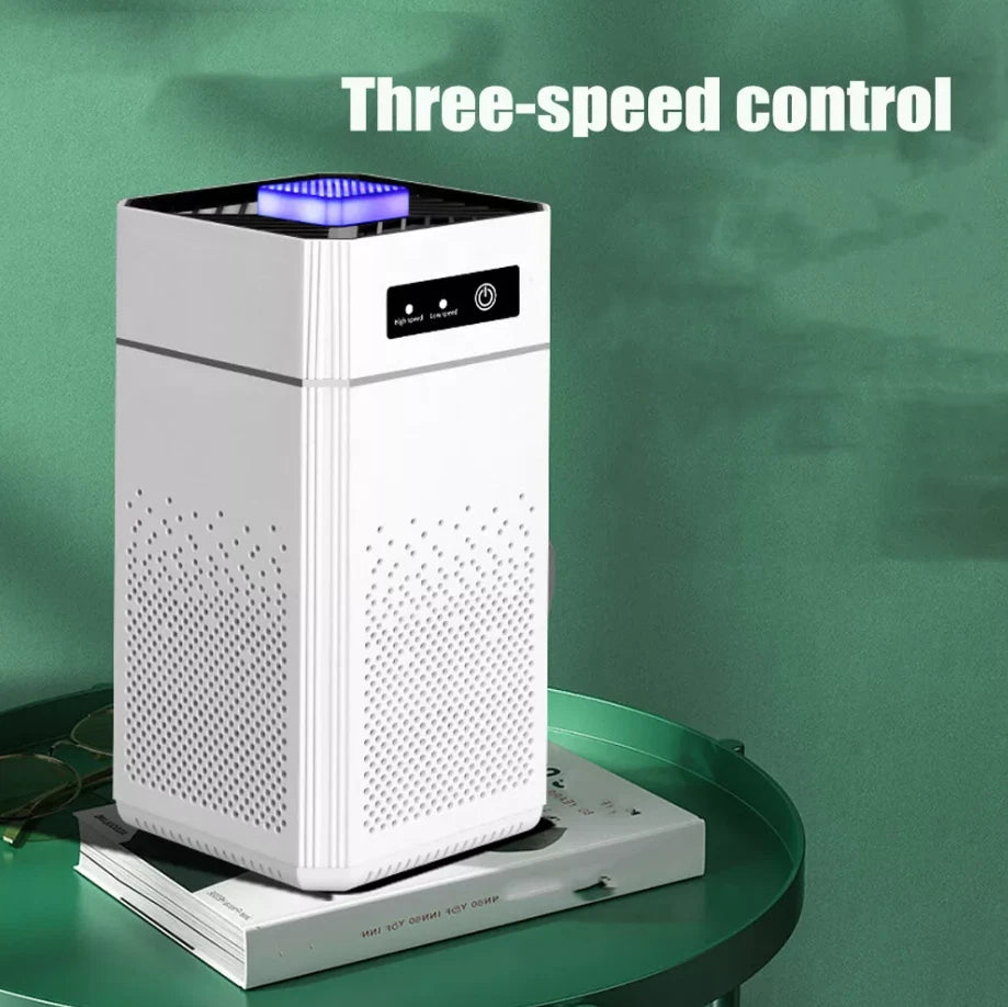 Compact Car Air Purifier with True HEPA Filter & Essential Oil Diffuser | 360° Air Intake & Low Noise