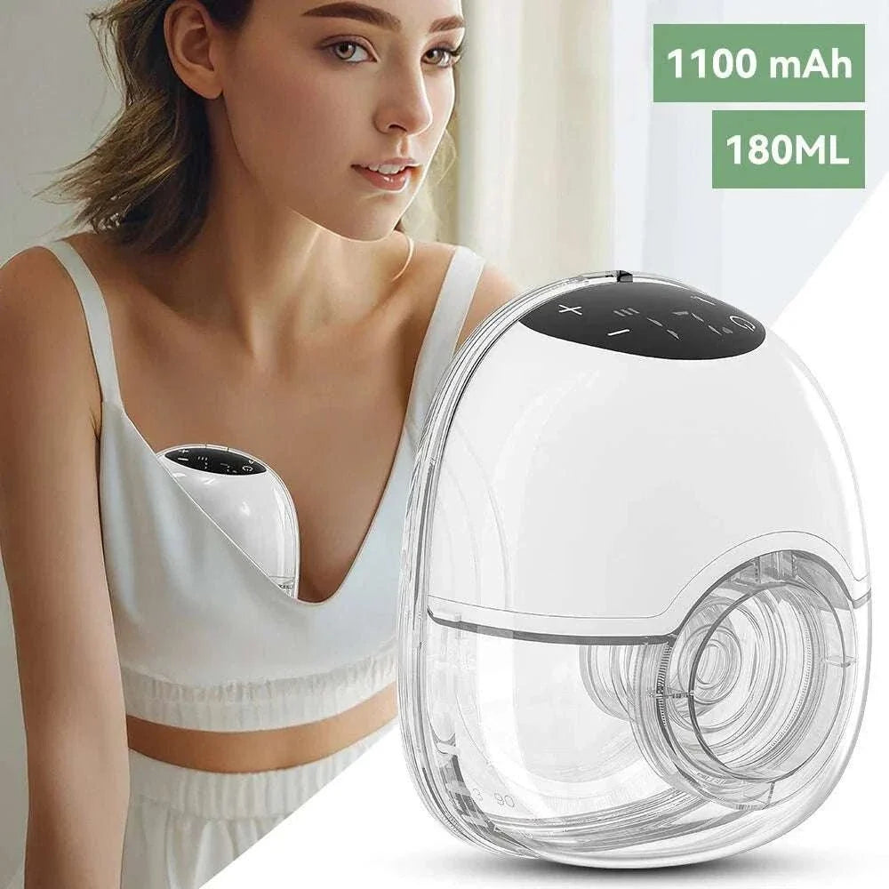 Portable electric baby nursing pump for convenient breastfeeding