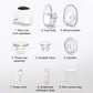 Compact and lightweight breast pump for travel and work