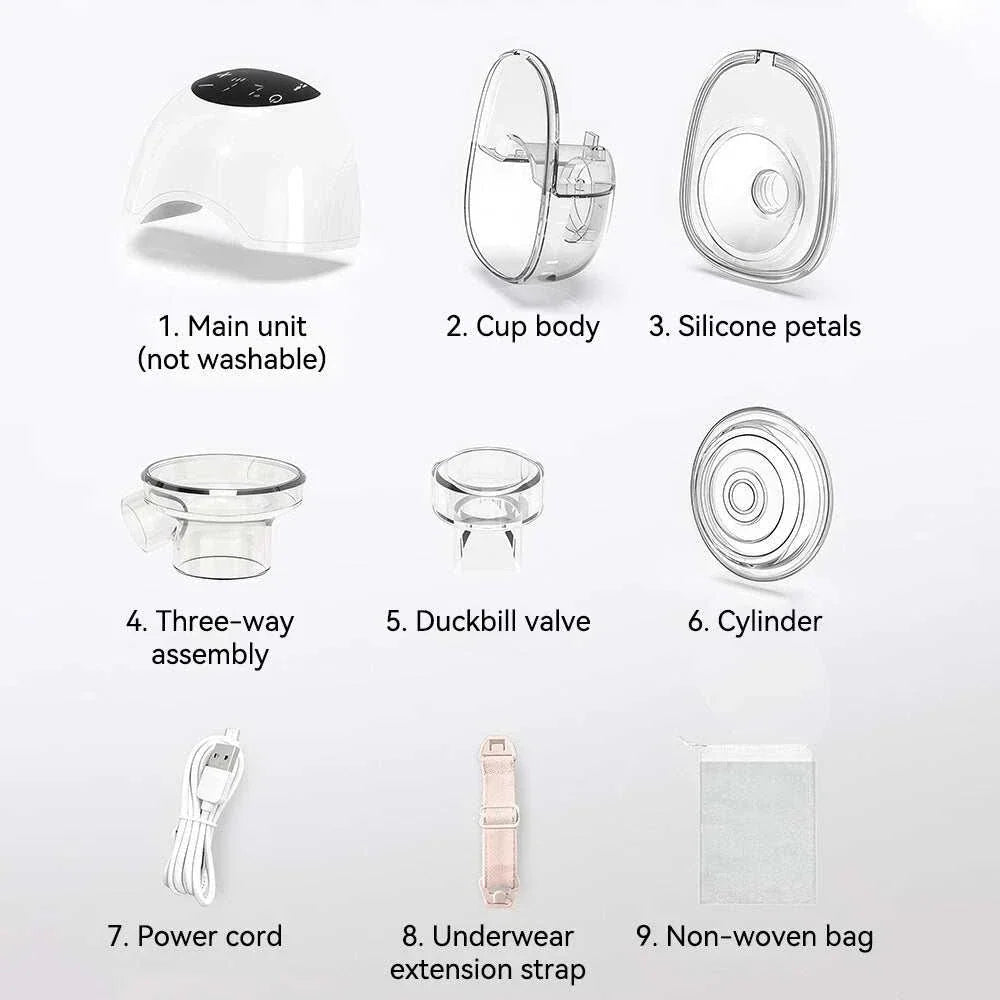 Compact and lightweight breast pump for travel and work