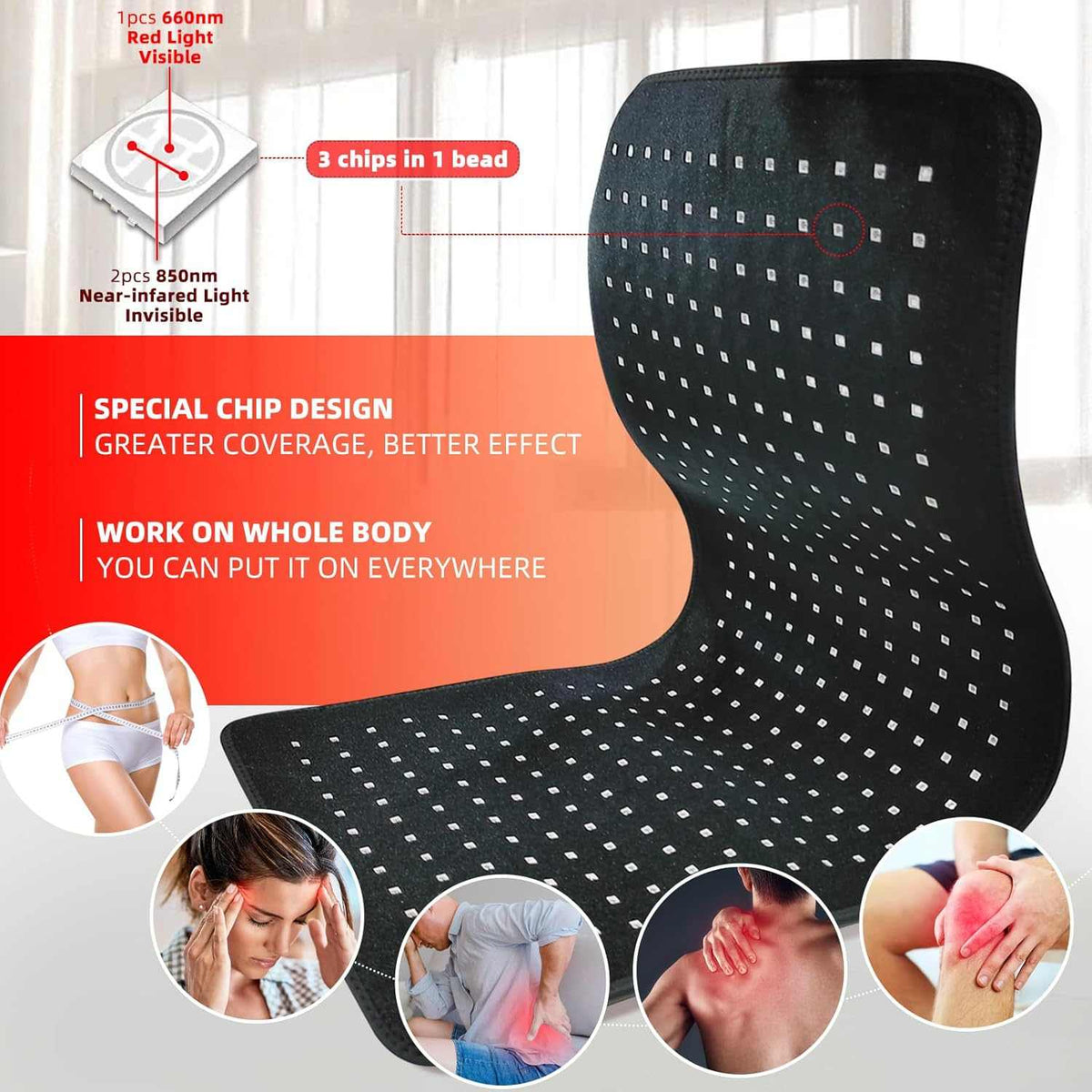 Ideal for face, neck, back, and joint therapy