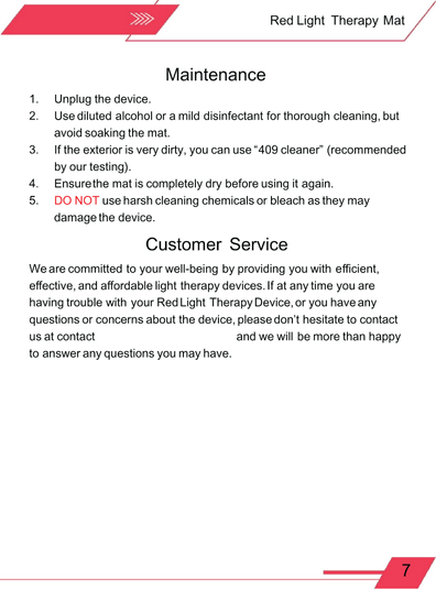 Red light therapy mat for detox and wellness