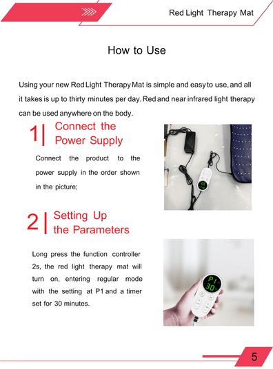 Large red light therapy mat for weight loss and recovery Australia