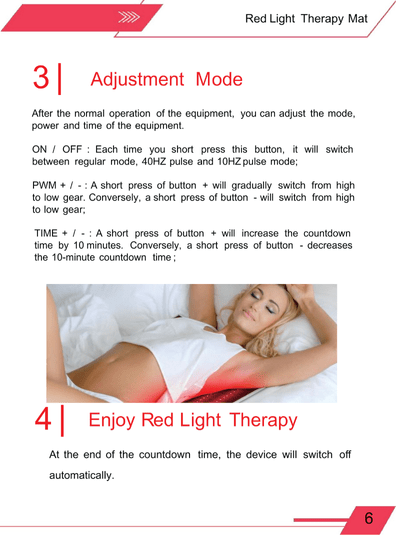 Portable infrared light therapy mat Australia