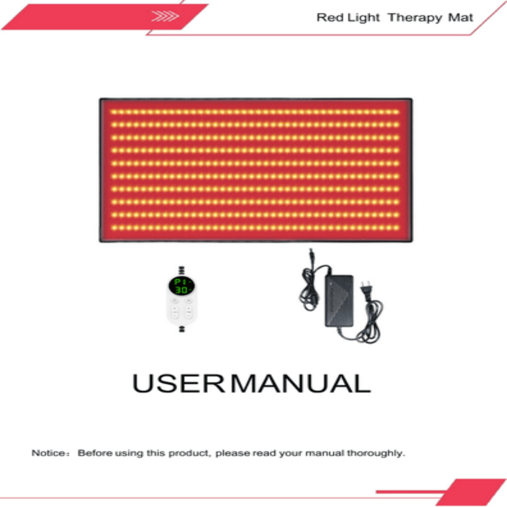 Full body infrared light therapy mat