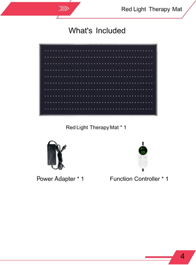 Red Light Therapy Large Mat, Full Body Infrared Light Therapy 50 x 100cm