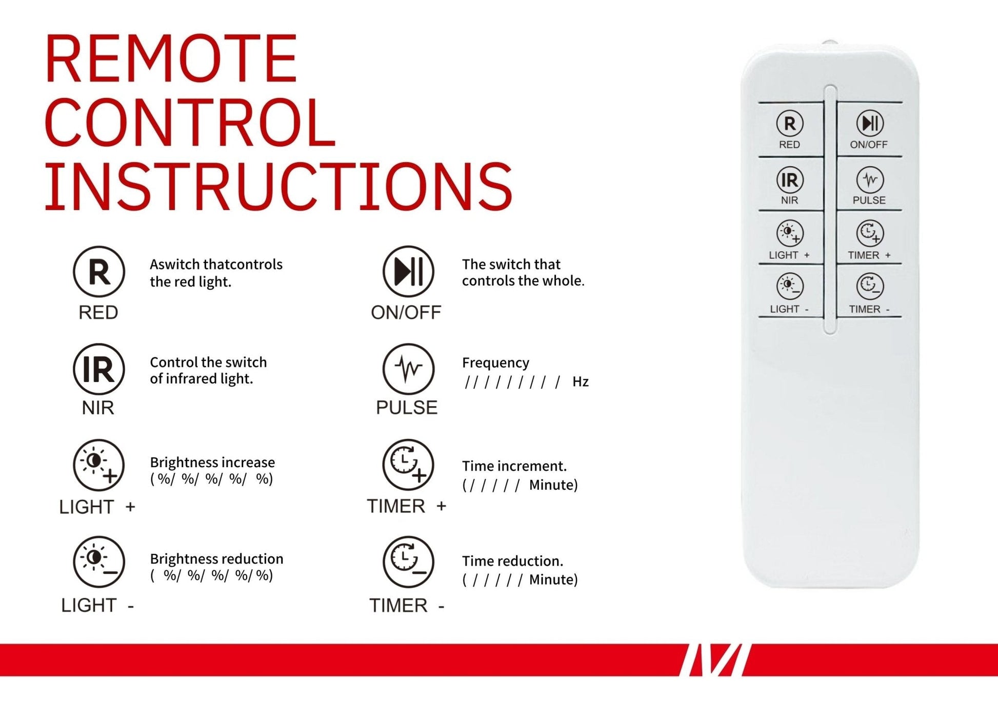 Red Wave Healing Infrared Light Therapy lamp