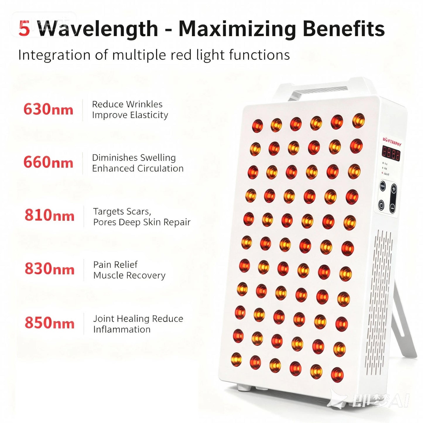 300W Red Light Therapy Panel