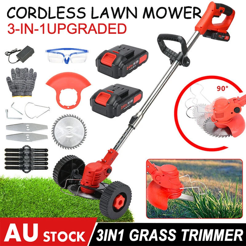 Electric Cordless Weed Cutter and Hedge Trimmer!