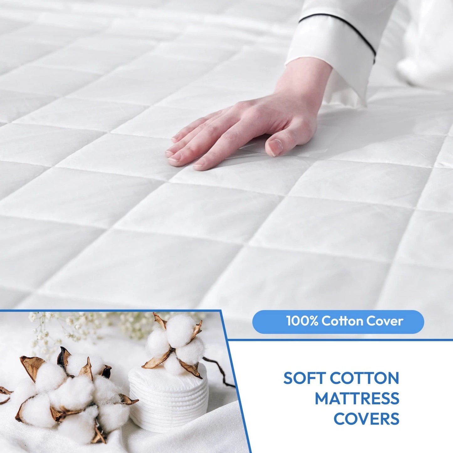 Quilted Waterproof Mattress Protector Cover