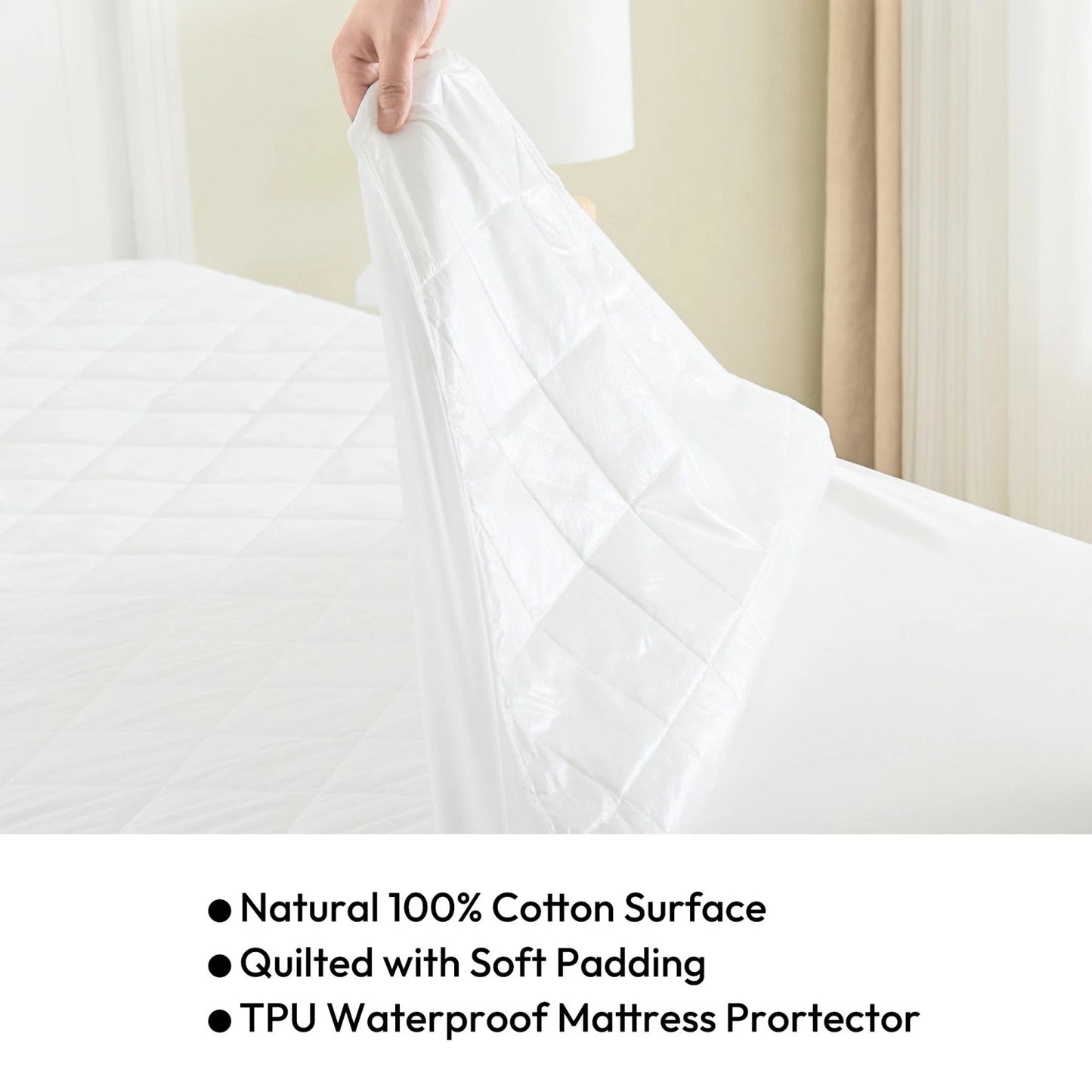 Quilted Waterproof Mattress Protector Cover