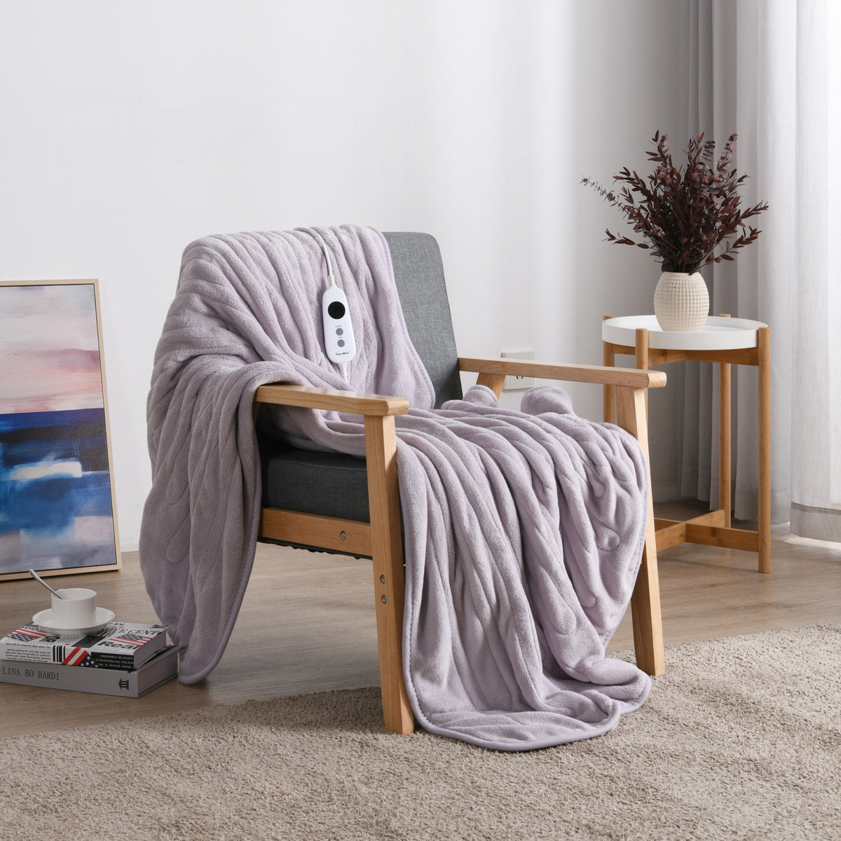 Electric fleece blanket for cold nights